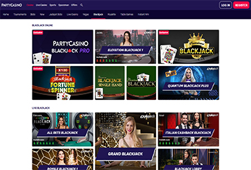 Spelaanbod bij PartyCasino.