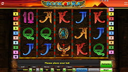 Het boek van Ra Deluxe slot op Strendus