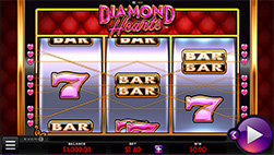 Diamond Hearts Bij Ocean Online Casino.