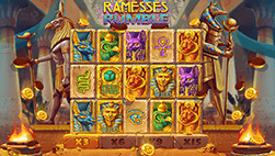 Ramses Rumble slots met jackpot bij 888casino Argentina.