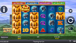 Rhino Blitz in Wazamba