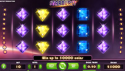 Starburst Slot bij Novibet