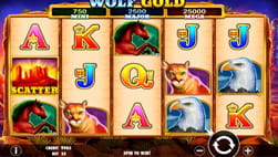 Wolf Gold slots bij het Betsson Chile casino.