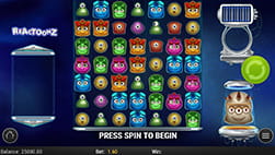 Play ' n GO Reactoonz slot op Roobet