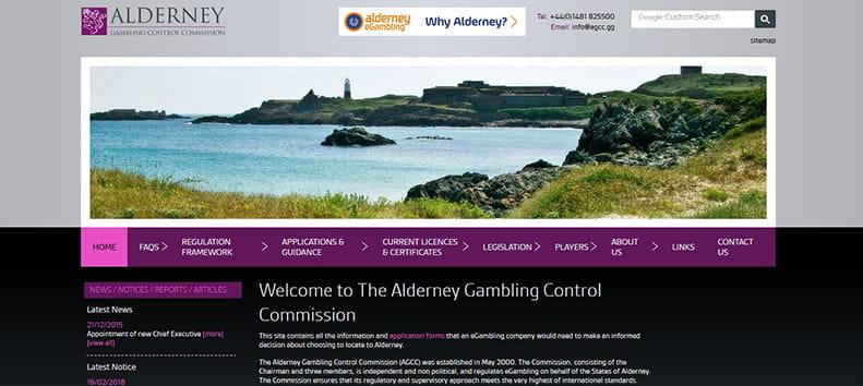 Activiteiten in de omgeving van Alderney Gambling Control Commission