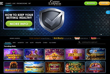 Promoties sectie bij Casino Las Vegas.