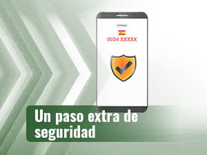 Mobiele telefoon met een beveiligingscode op het scherm