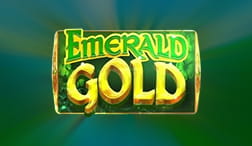 Emerald Gold progressieve jackpot slot logo voor online casino ' s.