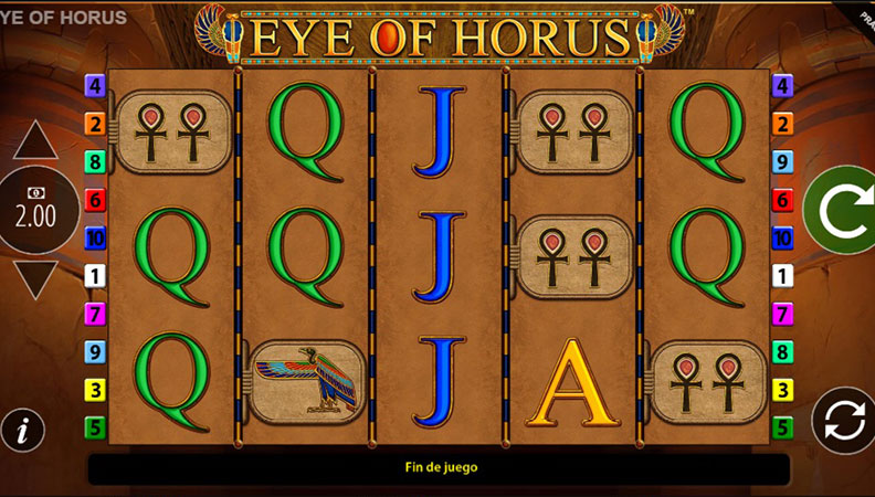 Demo van het oog van Horus slot