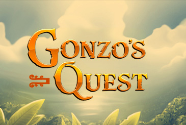 Cover van de Gonzo 's Quest slot, beschikbaar bij online casino' s.