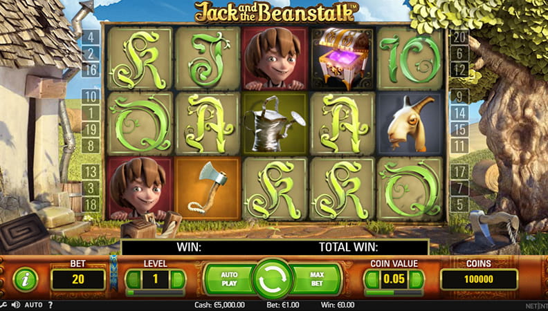 Jack en de Bonenstaak slot demo spel.