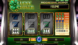 iSoftBet Lucky Clover progressieve jackpot slots.