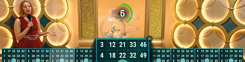 Evolution Mega Ball spel om de loterij te spelen in Chili.