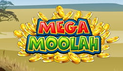 De Mega Moolah jackpot slot.