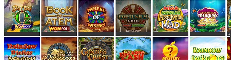 Covers van de beste online slots beschikbaar bij online casino ' s in Panama.