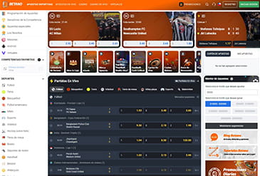 Sportweddenschappen homepage bij Betano in Chili