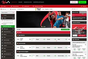 Pagina van de sportweddenschappen sectie van Winpot Mexico