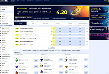 Sportweddenschappen bij William Hill