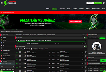 Pagina van de Strendus games catalogus