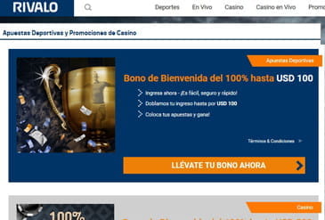 De Rivalo casino bonus pagina.