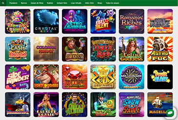 Catalogus van casino spellen op Ganabet