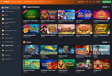 Casino games aanbieding bij Betano in Chili