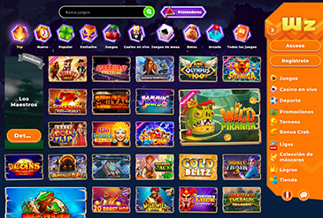 Wazamba games catalogus