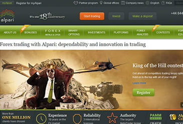 Alpari website waar u forex kunt verhandelen