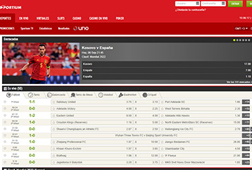 Verschillende voetbalweddenschappen op de Sportium website