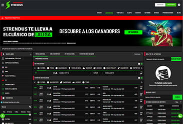 Catalogus van sporten om te wedden op Strendus