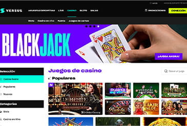VERSUS casino homepage