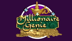 Cover van de Millionaire Genie jackpot slot voor online casino ' s.