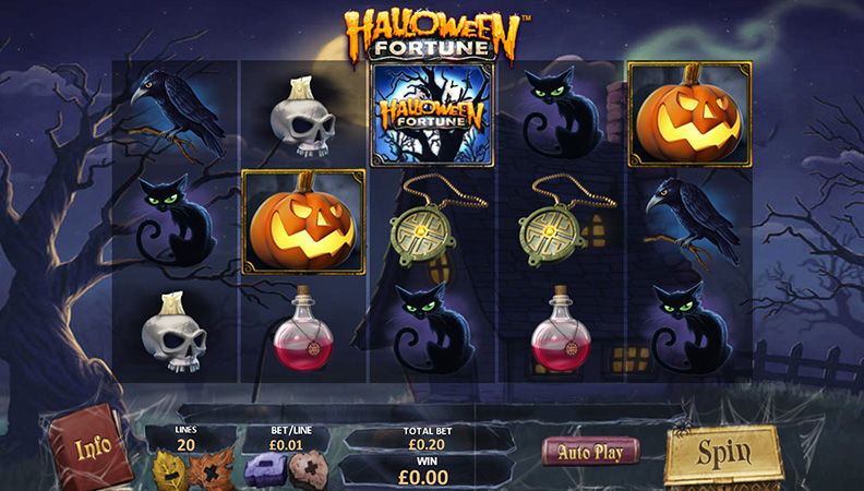 Demo van de Halloween Fortune slot.