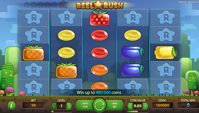 Demo van de Slot Reel Rush.