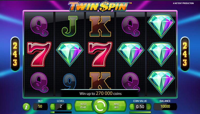 Demo van de Twin Spin slot.