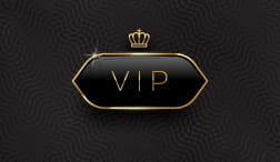 Banner met het symbool van een VIP-programma.