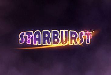 Cover van de Starburst slot, beschikbaar bij online casino ' s.