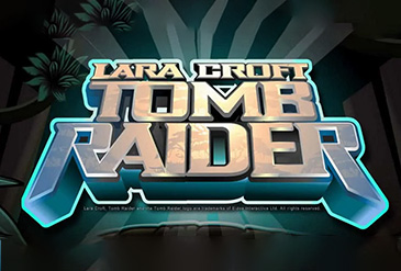 Cover van de Tomb Raider slot, beschikbaar bij online casino ' s.