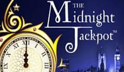 Cover van de Midnight Jackpot slot met progressieve jackpot voor online casino ' s in Suriname.