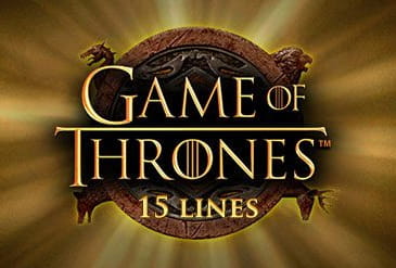 Cover van de Games Of Thrones slot, beschikbaar bij online casino ' s.