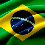 Vlag van Brazilië.