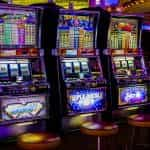 Slots in een casino.