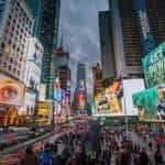 Times Square in New York.